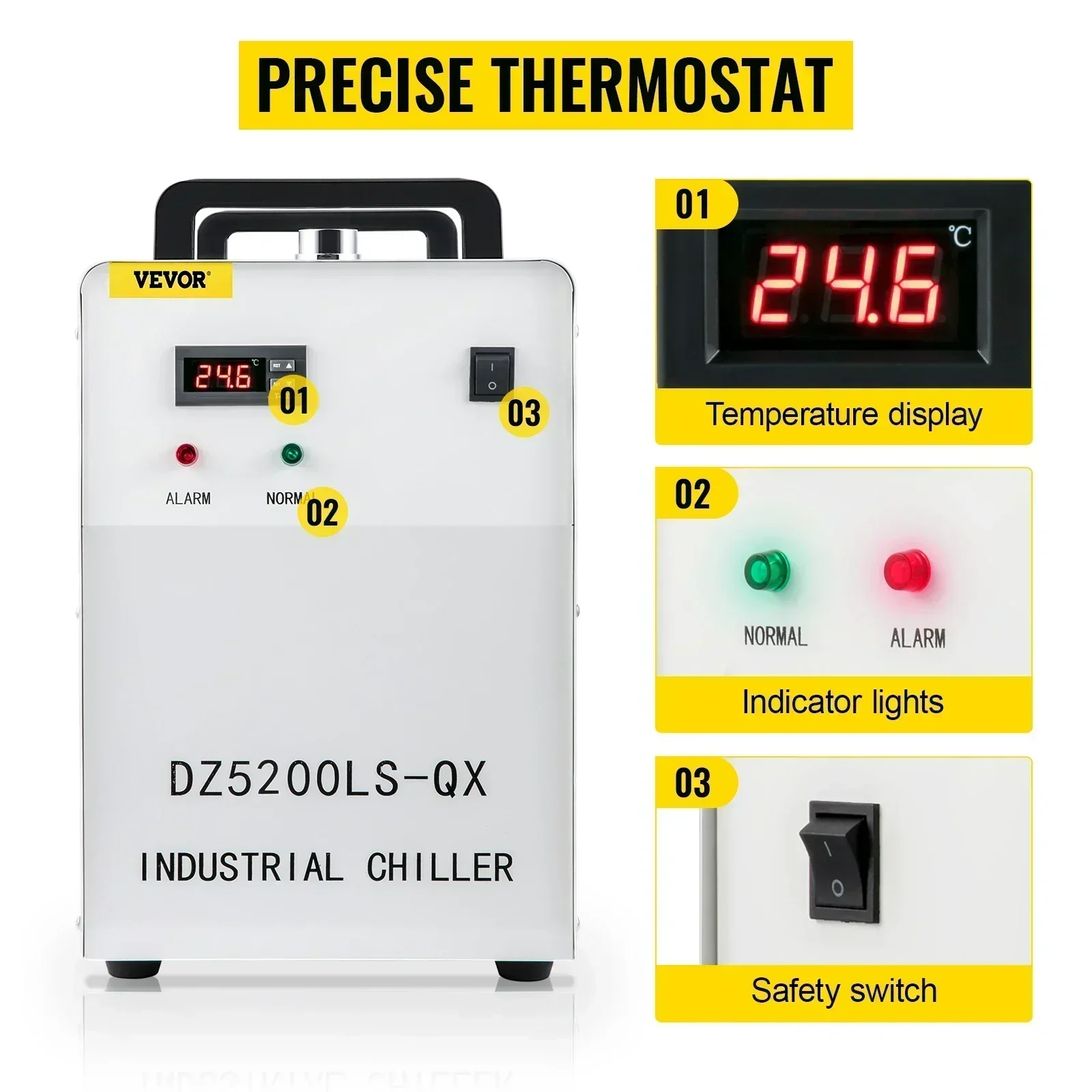 Промышленный водяной чиллер SI – обзор и цена Laser Industrial Chiller