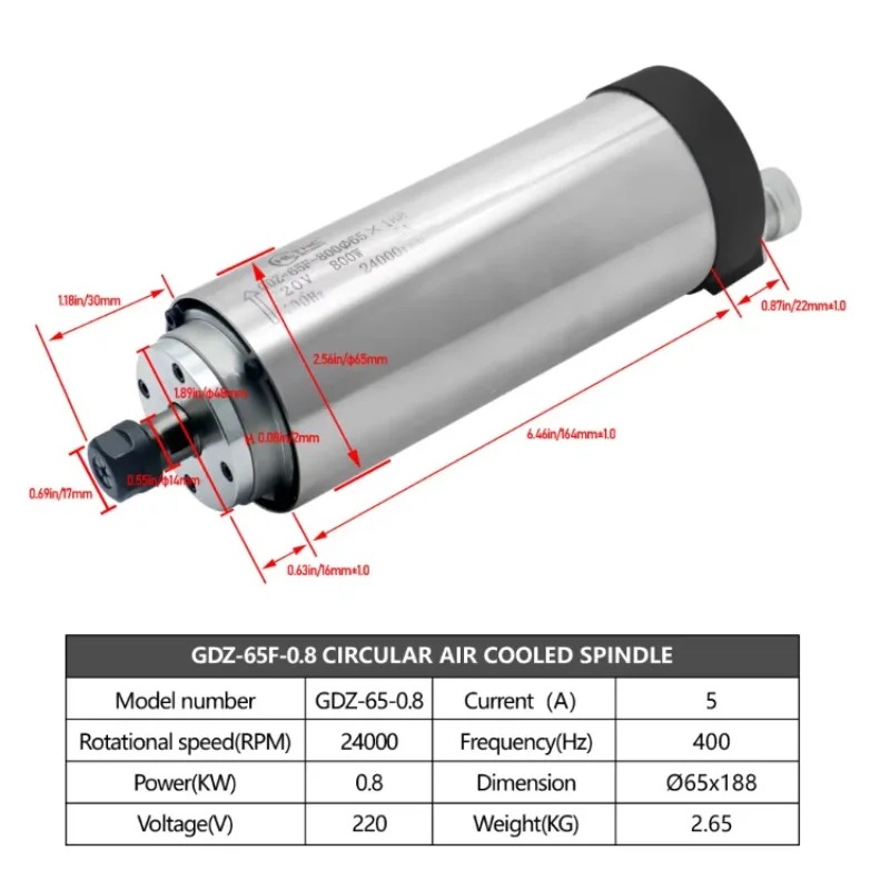 Круглый водяной шпиндельный дв – обзор и цена Cnc Spindle Motor